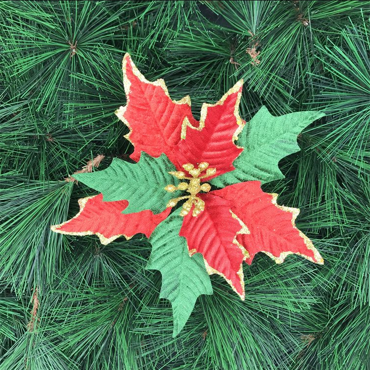 2021 New Handmade Artificial Hand Roll Flower Christmas Flower Gold Powder Edge Source Factory Christmas flower 2021 New Handmade Artificial Hand Roll Flower Christmas Flower Gold Powder Edge Source Factory Christmas flower