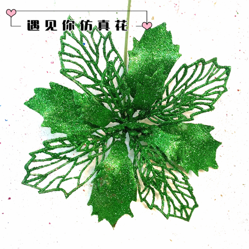 Hollow Gold Powder Christmas Flower Christmas Garland Rattan DIY Decoration Christmas Flower Christmas Tree Accessories Pendant Hollow Gold Powder Christmas Flower Christmas Garland Rattan DIY Decoration Christmas Flower Christmas Tree Accessories Pendant