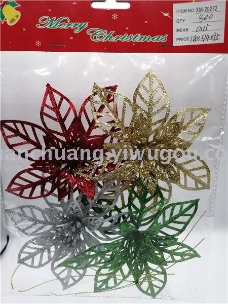 Christmas Flower Christmas Butterfly Christmas Decorations Christmas Decoration Gold Powder Plastic Flowers Christmas Flower Christmas Butterfly Christmas Decorations Christmas Decoration Gold Powder Plastic Flowers