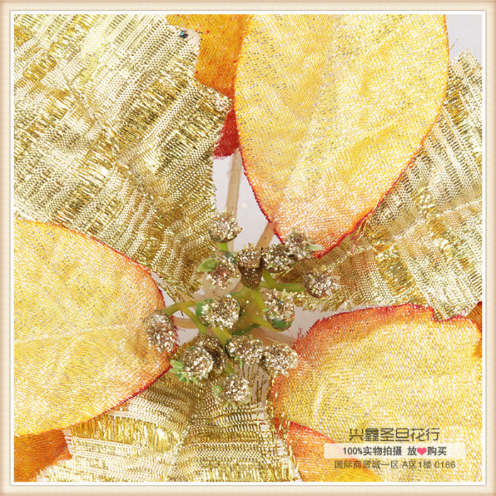 Christmas decorations golden Christmas tree simulation Christmas flower Christmas decorations golden Christmas tree simulation Christmas flower