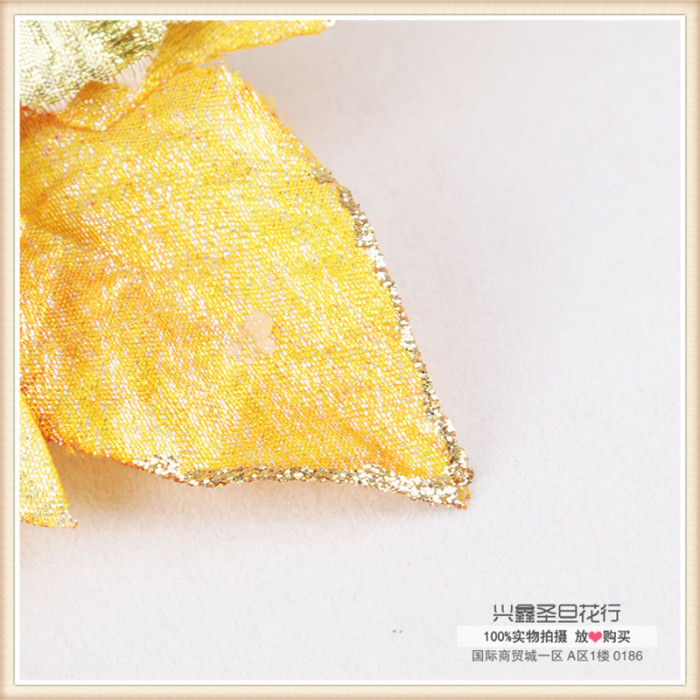 Christmas decorations golden Christmas tree simulation Christmas flower Christmas decorations golden Christmas tree simulation Christmas flower