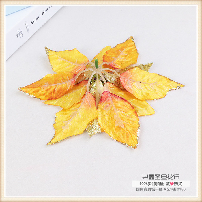 Christmas decorations golden Christmas tree simulation Christmas flower Christmas decorations golden Christmas tree simulation Christmas flower