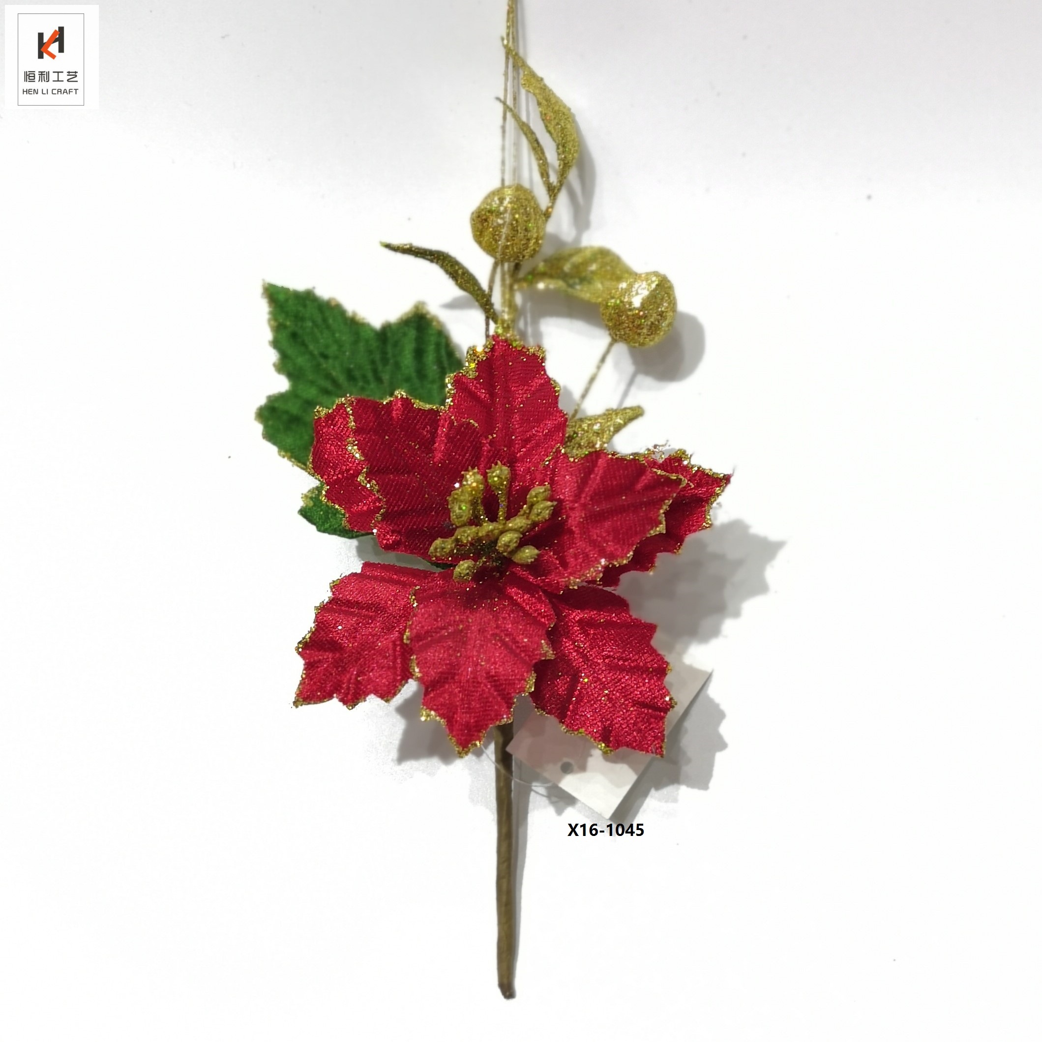 Christmas Flower Christmas Tree Accessories Christmas Gift Box Accessories Christmas Hanging Ornaments Poinsettia