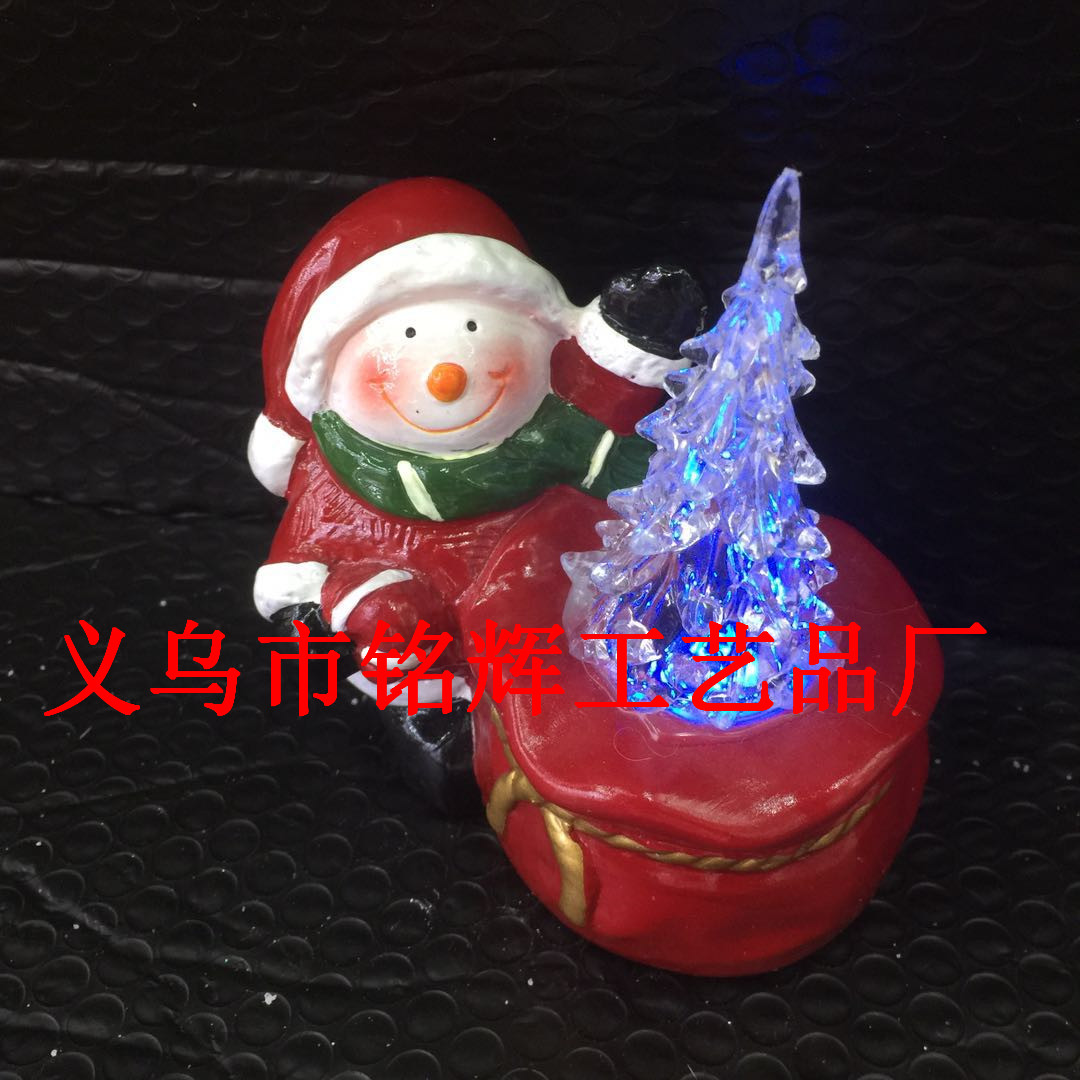  American foreign trade export ceramic Santa Claus handicrafts ceramic Christmas tree Christmas gifts toys decoration