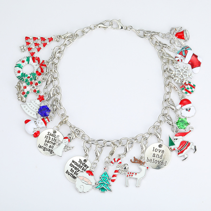 Christmas Beaded Bracelet Gift Set Amazon Cross-Border Calendar Gift Box DIY Ornament Female Bracelet Gift