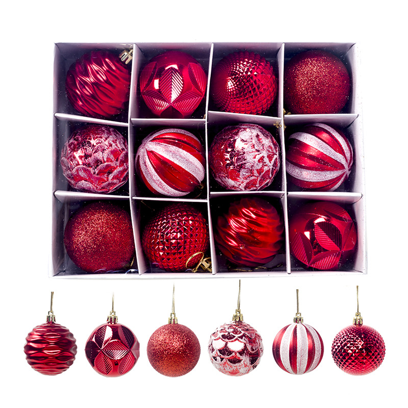 Christmas ball Pendant Christmas Supplies Gift Decoration Colorful Ball 6 CM12 Boxed PVC Christmas Display Ball Christmas ball Pendant Christmas Supplies Gift Decoration Colorful Ball 6 CM12 Boxed PVC Christmas Display Ball