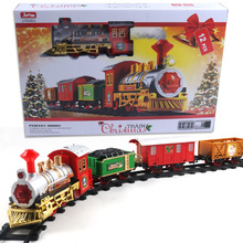 Train Toy Cross-Border Supply Boy Toy Car Electric Rail Car Children's Toy Christmas Train Gift Foreign Trade New