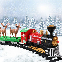 Train Toy Cross-Border Supply Boy Toy Car Electric Rail Car Children's Toy Christmas Train Gift Foreign Trade New