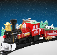 Train Toy Cross-Border Supply Boy Toy Car Electric Rail Car Children's Toy Christmas Train Gift Foreign Trade New