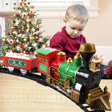 Train Toy Cross-Border Supply Boy Toy Car Electric Rail Car Children's Toy Christmas Train Gift Foreign Trade New