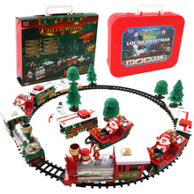 Train Toy Cross-Border Supply Boy Toy Car Electric Rail Car Children's Toy Christmas Train Gift Foreign Trade New