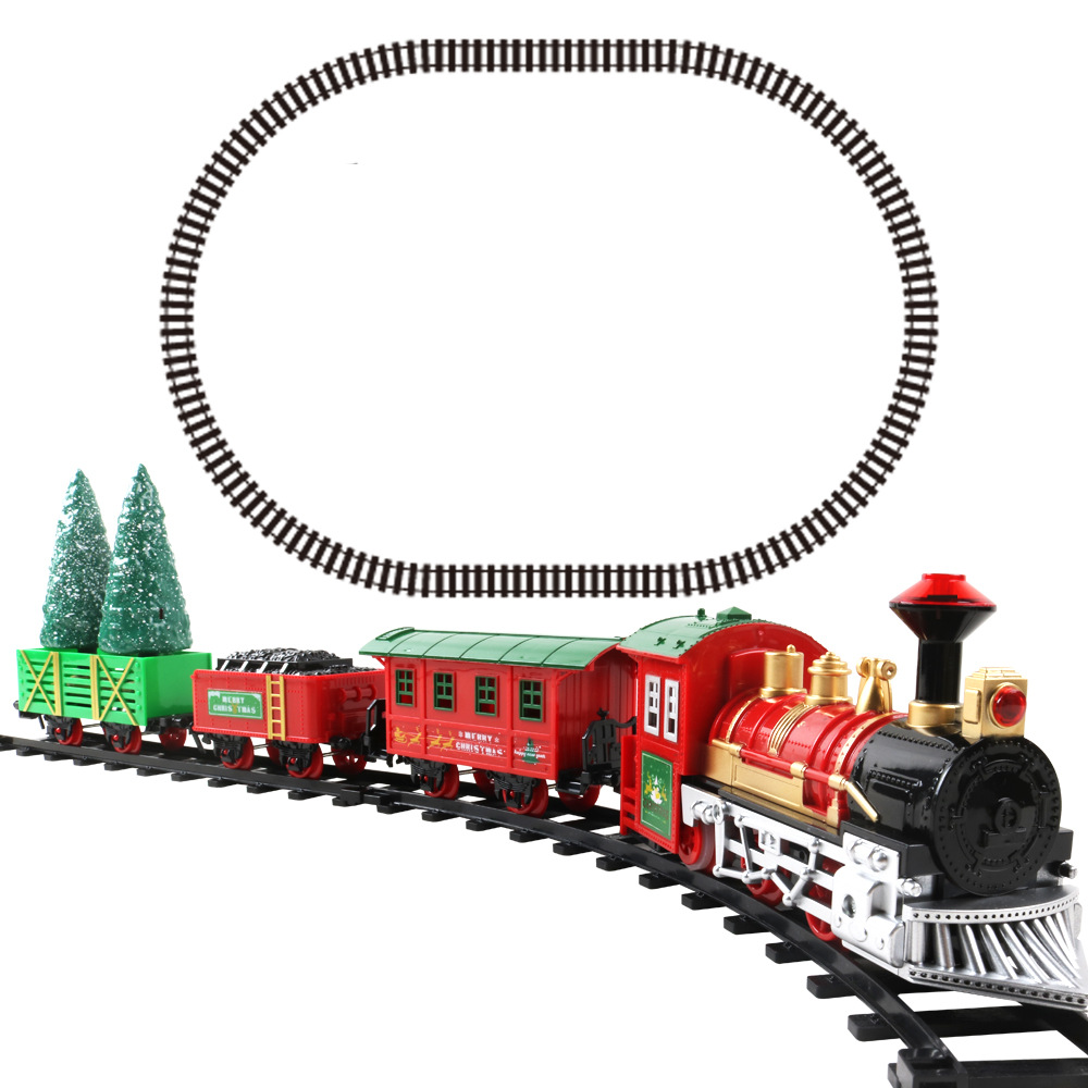Train Toy Cross-Border Supply Boy Toy Car Electric Rail Car Children's Toy Christmas Train Gift Foreign Trade New