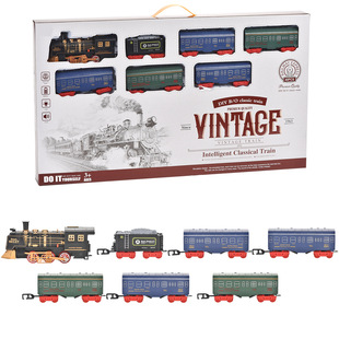 Train Toy Cross-Border Supply Boy Toy Car Electric Rail Car Children's Toy Christmas Train Gift Foreign Trade New