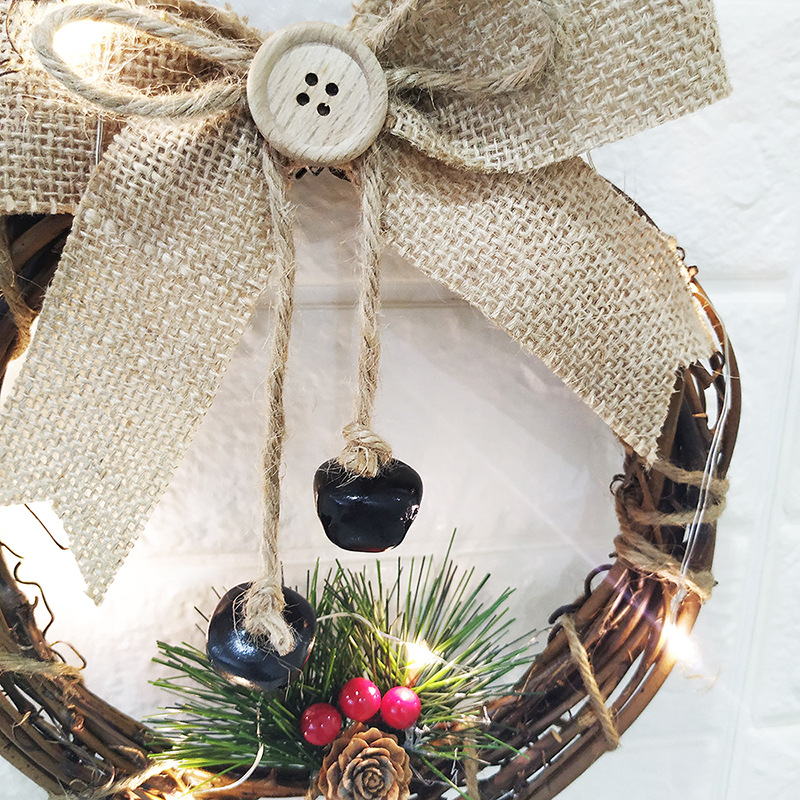 Hot style Christmas gift supplies home decoration Garland Pendant LED Hanging Christmas Rattan ring Hot style Christmas gift supplies home decoration Garland Pendant LED Hanging Christmas Rattan ring