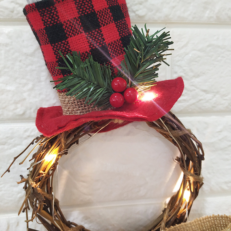 Hot style Christmas gift supplies home decoration Garland Pendant LED Hanging Christmas Rattan ring Hot style Christmas gift supplies home decoration Garland Pendant LED Hanging Christmas Rattan ring