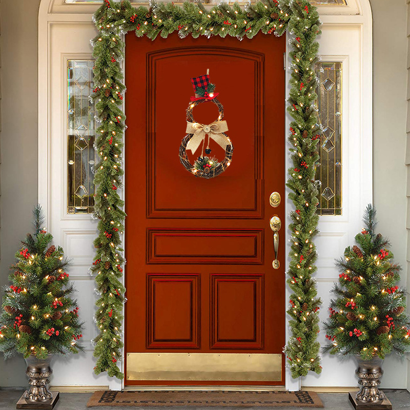 Hot style Christmas gift supplies home decoration Garland Pendant LED Hanging Christmas Rattan ring Hot style Christmas gift supplies home decoration Garland Pendant LED Hanging Christmas Rattan ring