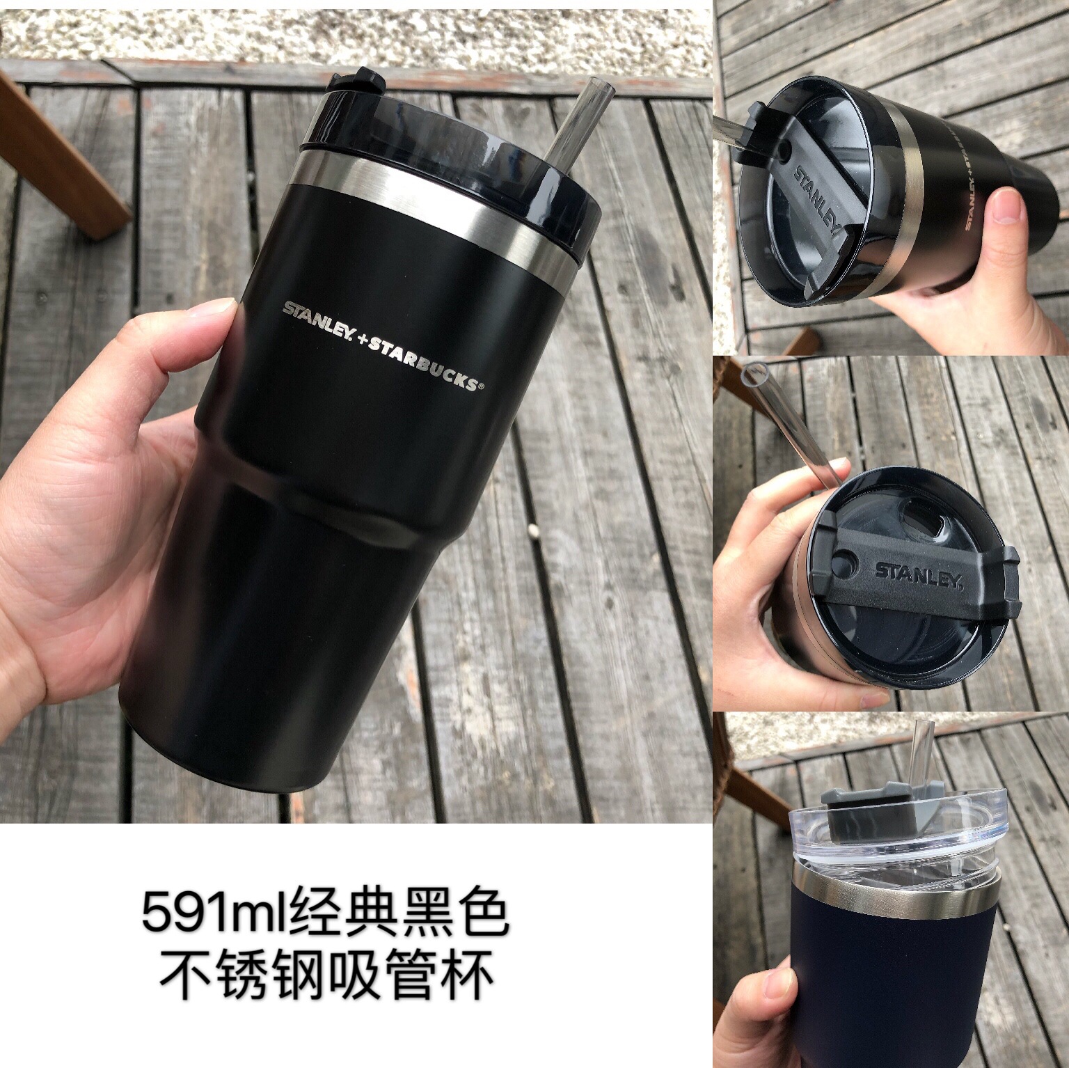 Double-Layer Large Capacity Car Thermos Cup Holiday Gift Stainless Steel Christmas Stanley Cooperation Cup with Straw Double-Layer Large Capacity Car Thermos Cup Holiday Gift Stainless Steel Christmas Stanley Cooperation Cup with Straw