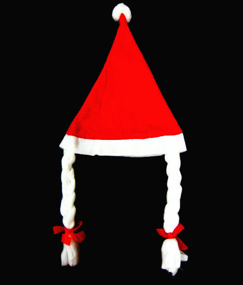Christmas Product Christmas Hat Female Adult Non-Woven Fabric Woven Hat Christmas Decoration Party Performance Cap