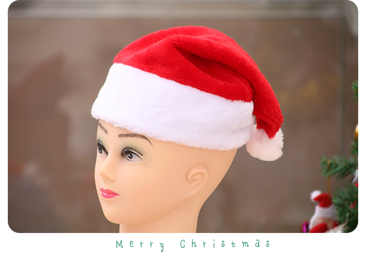 Christmas Hat High-End Christmas Short Plush Hat Christmas Product Adult Christmas Hat Party Christmas Hat High-End Christmas Short Plush Hat Christmas Product Adult Christmas Hat Party
