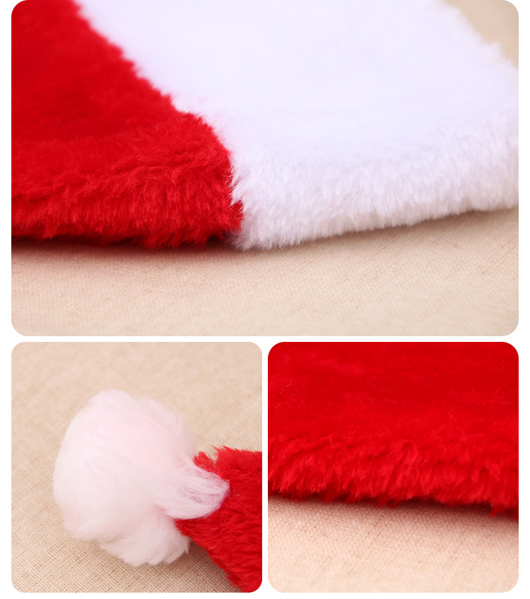 Christmas Hat High-End Christmas Short Plush Hat Christmas Product Adult Christmas Hat Party Christmas Hat High-End Christmas Short Plush Hat Christmas Product Adult Christmas Hat Party