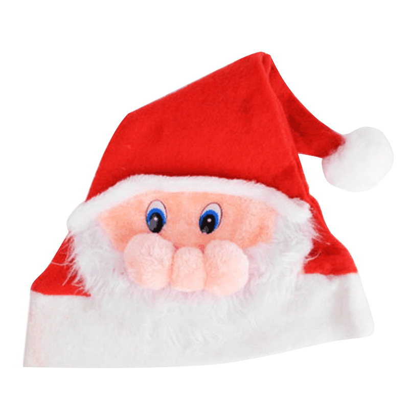 Facial Makeup Christmas Hat Christmas Hat for the Elderly High Non-Woven Fabric Material Adult Hat Factory Direct Sales Customizable Logo Facial Makeup Christmas Hat Christmas Hat for the Elderly High Non-Woven Fabric Material Adult Hat Factory Direct Sales Customizable Logo