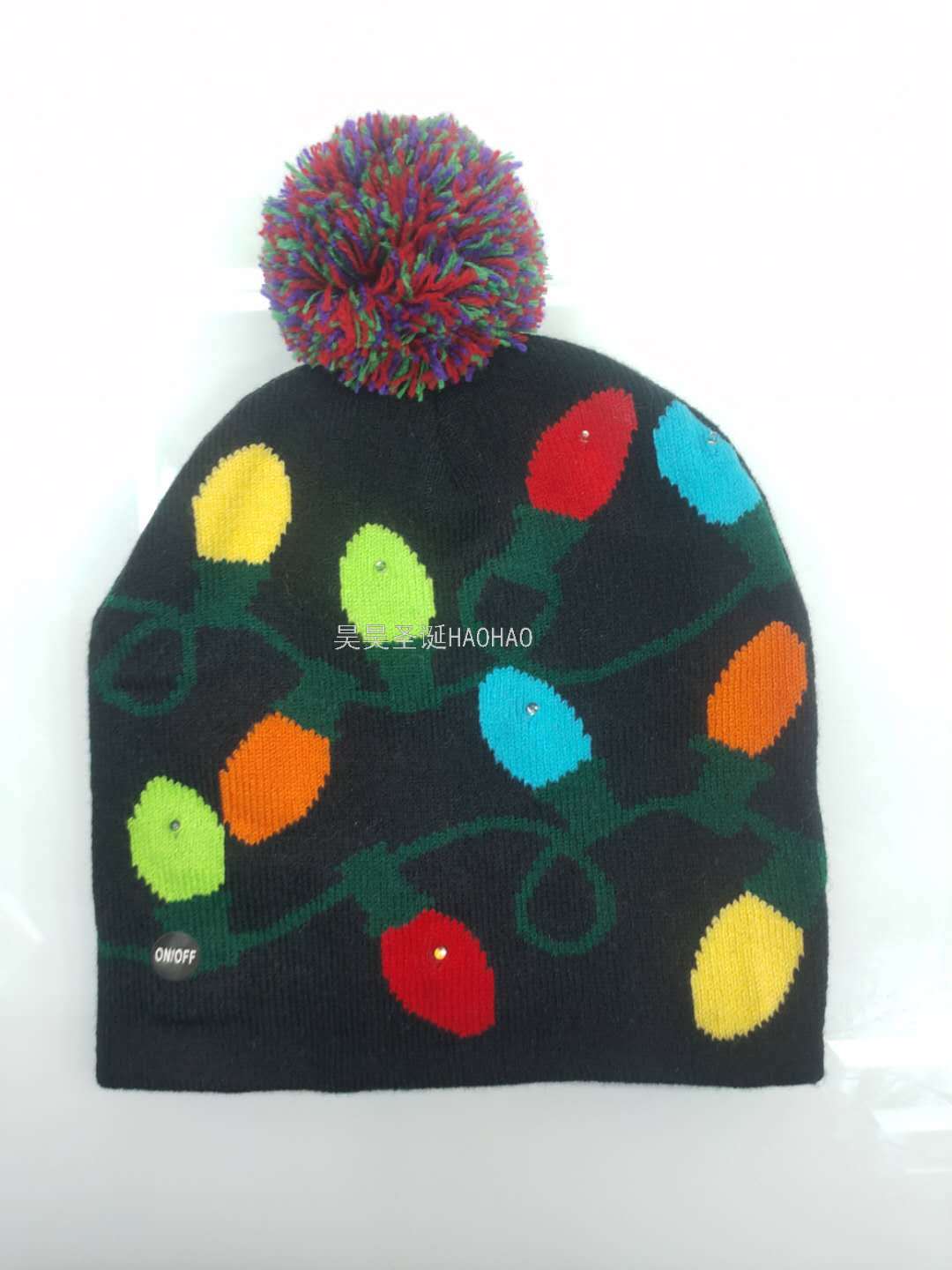 Wool Christmas Hat Adult and Children Knitted Christmas Hat Christmas Hat Colorful Luminous Knitted Hat High-End Elderly Christmas Hat Wool Christmas Hat Adult and Children Knitted Christmas Hat Christmas Hat Colorful Luminous Knitted Hat High-End Elderly Christmas Hat