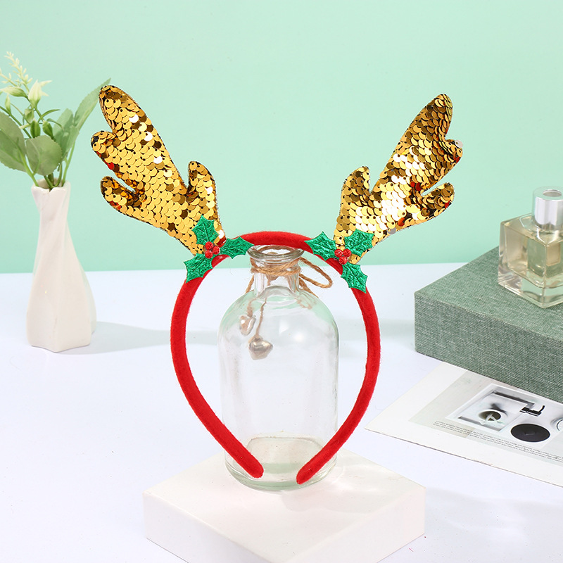 New Christmas Headband Children Headwear Christmas Hat Headband Hairpin Adult Snowman Antlers Head Buckle Decoration Dress up