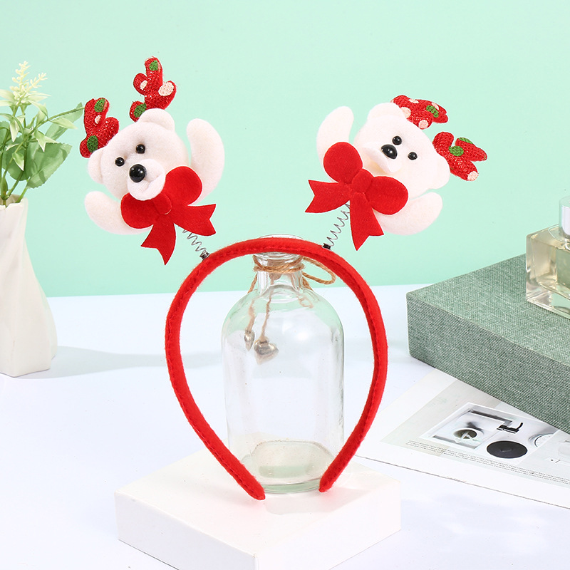 New Christmas Headband Children Headwear Christmas Hat Headband Hairpin Adult Snowman Antlers Head Buckle Decoration Dress up