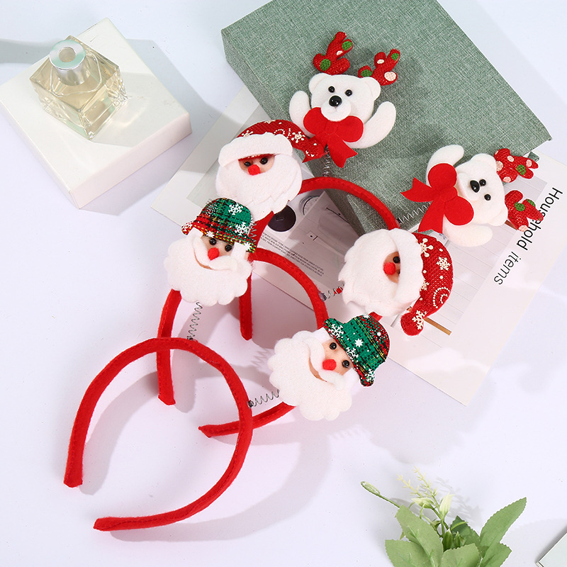 New Christmas Headband Children Headwear Christmas Hat Headband Hairpin Adult Snowman Antlers Head Buckle Decoration Dress up New Christmas Headband Children Headwear Christmas Hat Headband Hairpin Adult Snowman Antlers Head Buckle Decoration Dress up