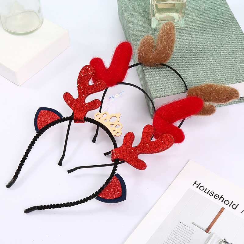 New Christmas Headband Children Headwear Christmas Hat Headband Hairpin Adult Snowman Antlers Head Buckle Decoration Dress up New Christmas Headband Children Headwear Christmas Hat Headband Hairpin Adult Snowman Antlers Head Buckle Decoration Dress up