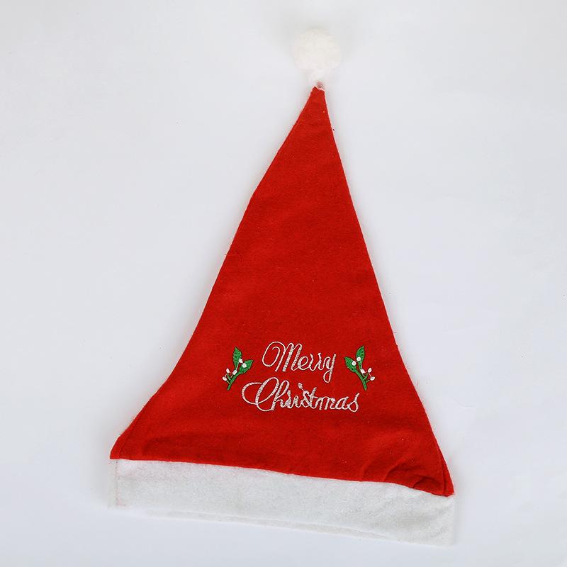 Non-Woven Embroidery Christmas Hat Christmas New Christmas Hat for the Elderly Adult and Children Christmas Decorative Hat Non-Woven Embroidery Christmas Hat Christmas New Christmas Hat for the Elderly Adult and Children Christmas Decorative Hat