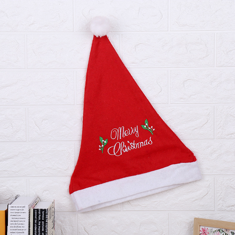 Non-Woven Embroidery Christmas Hat Christmas New Christmas Hat for the Elderly Adult and Children Christmas Decorative Hat Non-Woven Embroidery Christmas Hat Christmas New Christmas Hat for the Elderly Adult and Children Christmas Decorative Hat