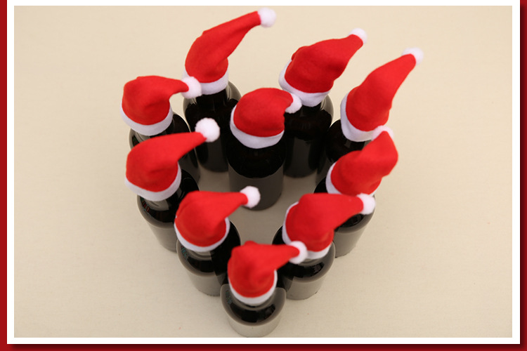 Christmas Decorations Christmas Small Hat Flannel Fabric Mini Hat Christmas Hat Knife and Fork Set Christmas Wine Bottle Decoration Christmas Decorations Christmas Small Hat Flannel Fabric Mini Hat Christmas Hat Knife and Fork Set Christmas Wine Bottle Decoration