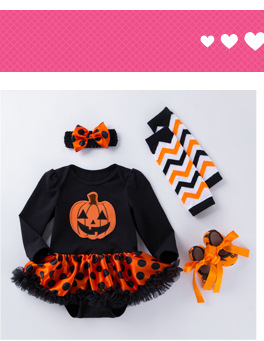 Christmas Big Snowflake Baby's Gown Baby Suit Cotton Long Sleeve 02 Years Old Baby Dress Wish Amazon Hot Sale
