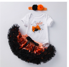 Christmas Big Snowflake Baby's Gown Baby Suit Cotton Long Sleeve 02 Years Old Baby Dress Wish Amazon Hot Sale