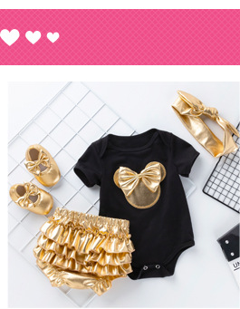Christmas Big Snowflake Baby's Gown Baby Suit Cotton Long Sleeve 02 Years Old Baby Dress Wish Amazon Hot Sale