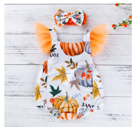 Christmas Big Snowflake Baby's Gown Baby Suit Cotton Long Sleeve 02 Years Old Baby Dress Wish Amazon Hot Sale