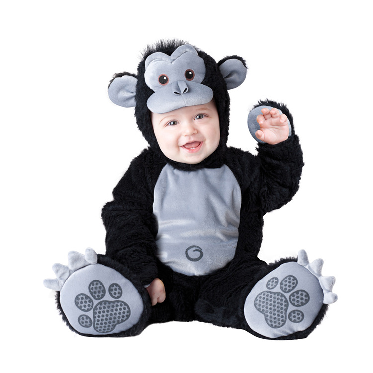 Meng Beibei Christmas Halloween Babies' Dress One-Piece Suit Animal Model Clothing Performance Clothing