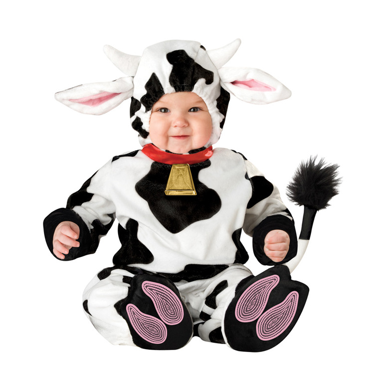 Meng Beibei Christmas Halloween Babies' Dress One-Piece Suit Animal Model Clothing Performance Clothing