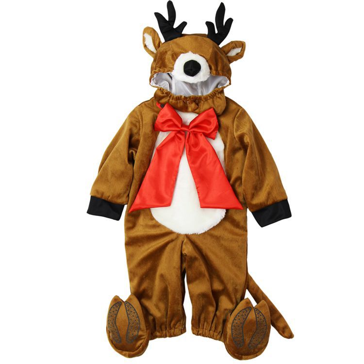 Meng Beibei Christmas Halloween Babies' Dress One-Piece Suit Animal Model Clothing Performance Clothing