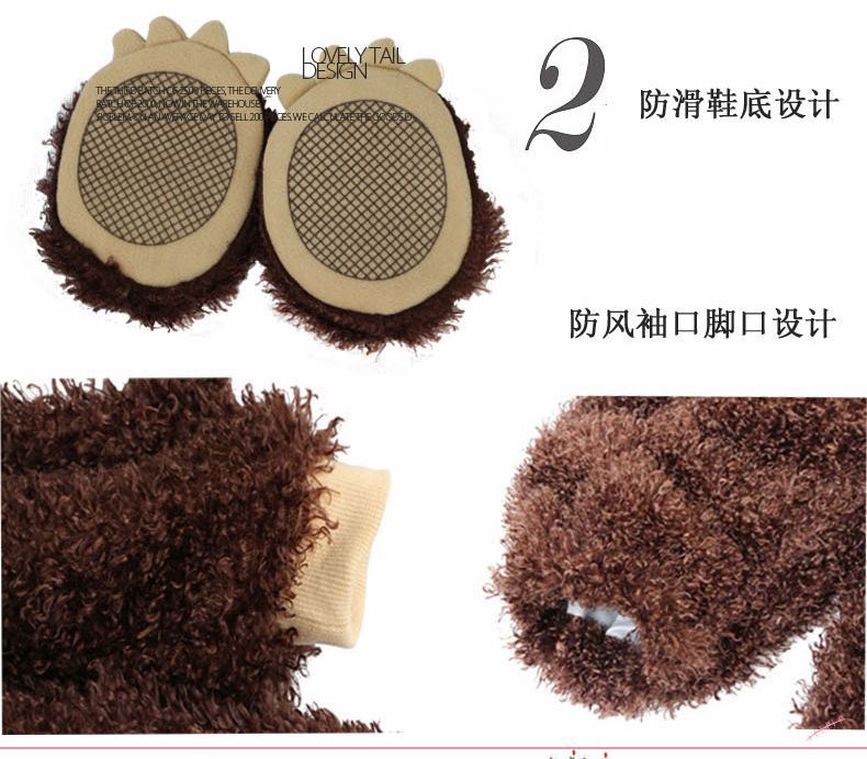 Meng Beibei Christmas Halloween Babies' Dress One-Piece Suit Animal Model Clothing Performance Clothing