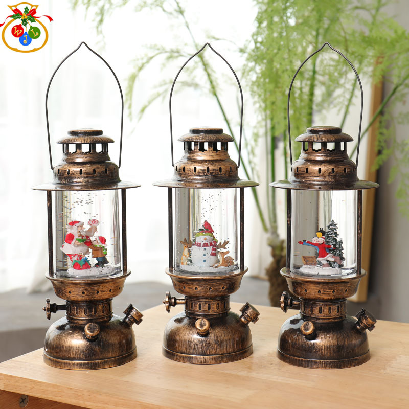 Tiktok Storm Lantern Wedding Light Vintage Steam Light Festive Dress European-Style Decorations Decoration Christmas Crystal Box Wish Storm Lantern Crystal