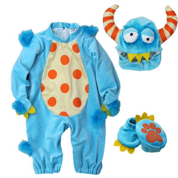 Meng Beibei Christmas Halloween Babies' Dress One-Piece Suit Animal Model Clothing Performance Clothing