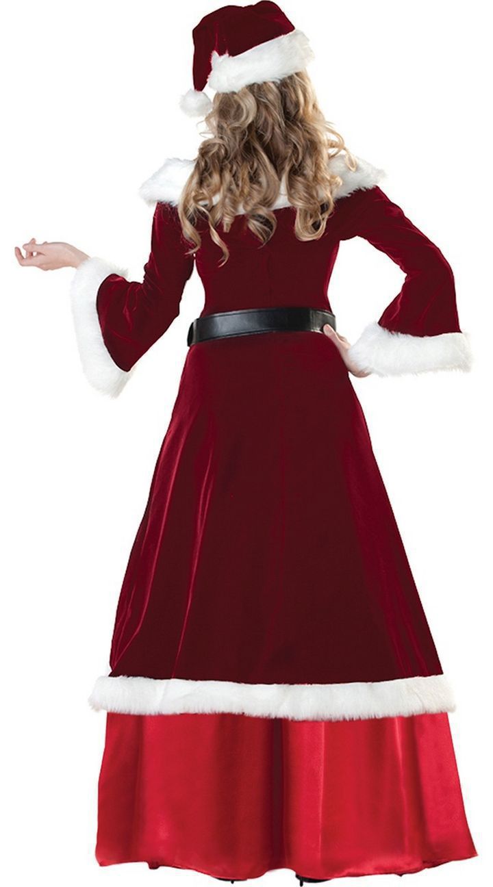 Added Christmas costumes adult men and women Santa Claus Christmas dress Christmas couples costumes