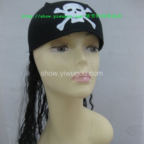 Pirate hat  Skull Hat  Halloween supplies  Hats wigs