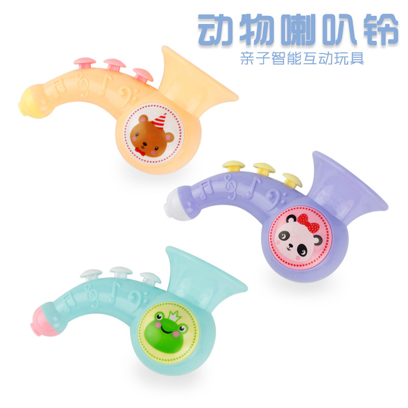 Early education children had a trumpet bell toy 0-3 years old baby hand bell Rabbit