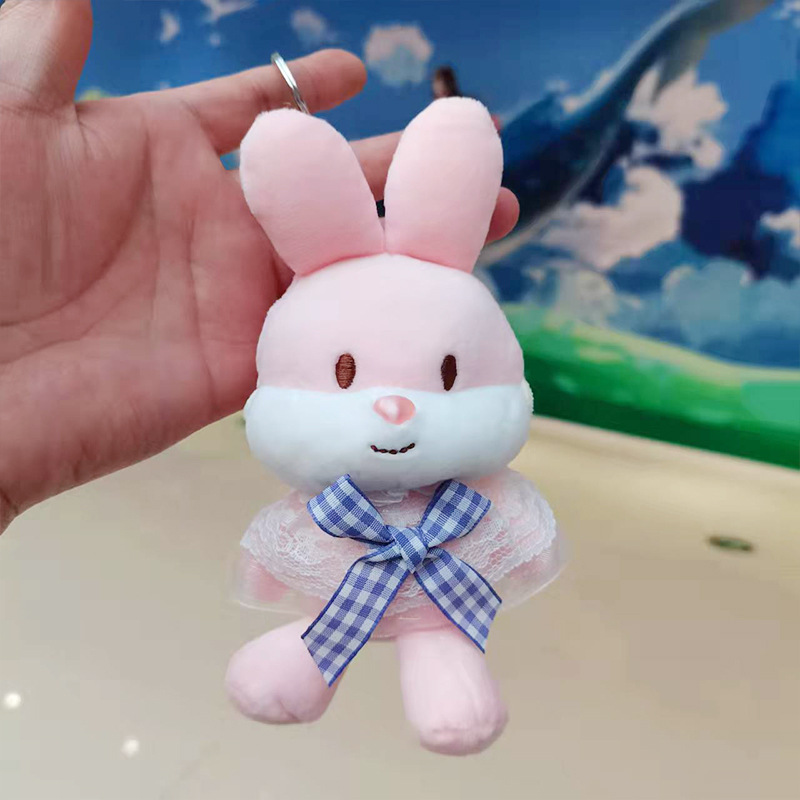 Cartoon Shawl Bunny Keychain Doll Pendant Cute Trumpet Doll Doll Schoolbag Pendant Plush Toy
