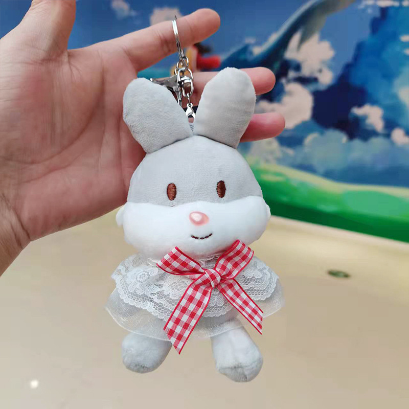Cartoon Shawl Bunny Keychain Doll Pendant Cute Trumpet Doll Doll Schoolbag Pendant Plush Toy