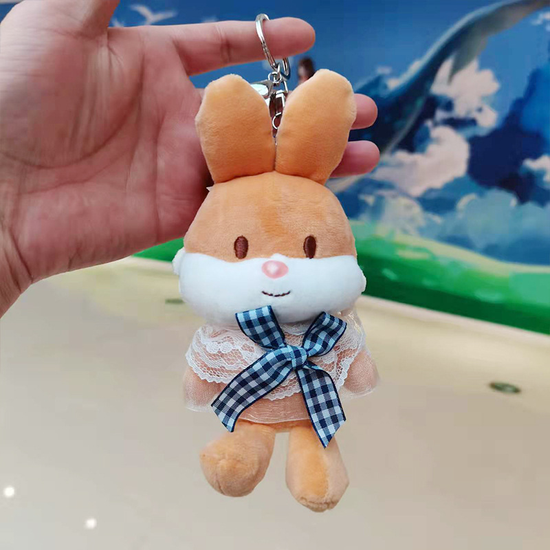 Cartoon Shawl Bunny Keychain Doll Pendant Cute Trumpet Doll Doll Schoolbag Pendant Plush Toy Cartoon Shawl Bunny Keychain Doll Pendant Cute Trumpet Doll Doll Schoolbag Pendant Plush Toy