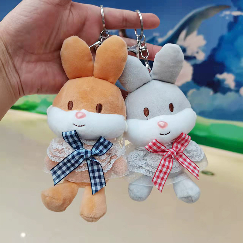 Cartoon Shawl Bunny Keychain Doll Pendant Cute Trumpet Doll Doll Schoolbag Pendant Plush Toy Cartoon Shawl Bunny Keychain Doll Pendant Cute Trumpet Doll Doll Schoolbag Pendant Plush Toy